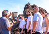 The Tour Guy guide showing hikers what the Mt Vesuvius eruption looked like
