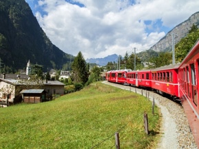 Bernina Train and St. Moritz from Milan​