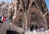 An image of the front of Sagrada Familia.