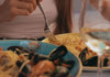 plate of seafood pasta