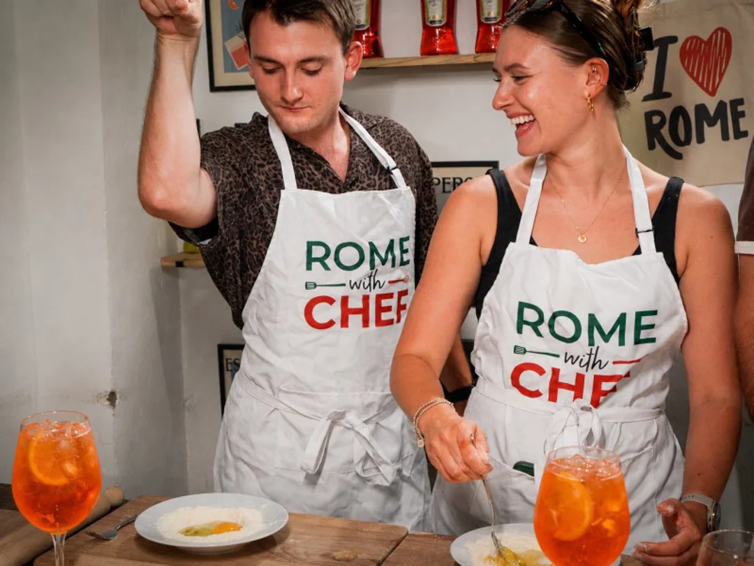 Girl smiling during a cooking class