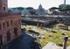 An image of Trajan's Market from the panoramic terraces in Rome.