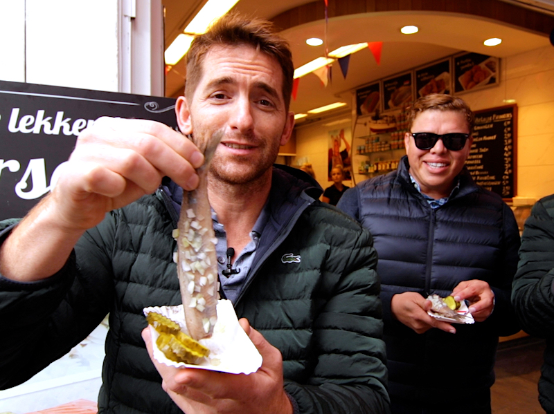 Image of Amsterdam Local Food Tour in the Albert Cuyp Market