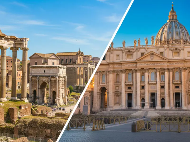 Rome Half-Day Highlights Tour with Colosseum and St. Peter's Basilica