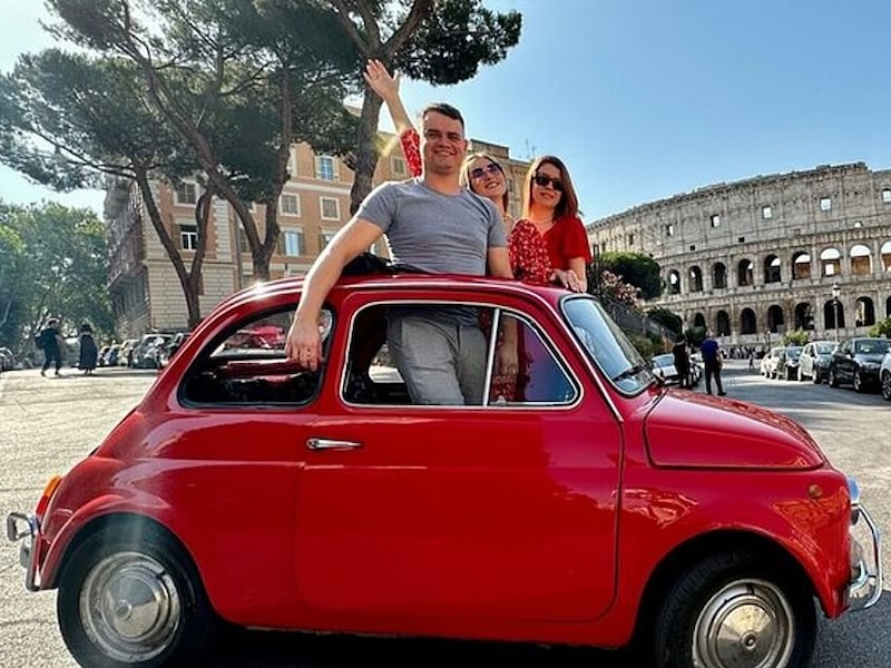 Rome Vintage Fiat 500 Sightseeing Tour
