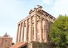 An image of the Antoninus and Faustina Temple in the Roman Forum.