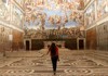 A girl inside the Sistine Chapel while on tour with The Tour Guy.