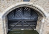 An image of Traitor's Gate inside the Tower of London.