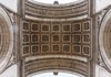 A picture of the ceiling in Arc de Triomphe in Paris. 