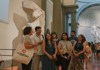 A group of tourists inside the Accademia Gallery while on tour with The Tour Guy.