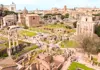 A birds-eye view of the Roman Forum.