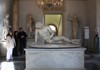 The Dying Gaul statue at the Captioline Museums in Rome.