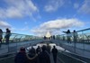 An image of St. Paul's Cathedral from the Millenium Bridge in London.