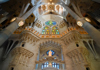 An image of the inside of Sagrada Familia.