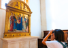 Inside a church on a Tuscany day trip from Rome
