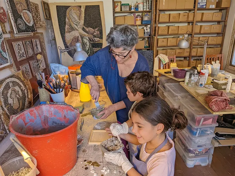 Mosaic-Making Workshop in Trastevere