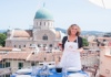 Cesarina on her house rooftop in Florence