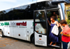 Guests getting of coach bus on a day trip from Rome with The Tour Guy