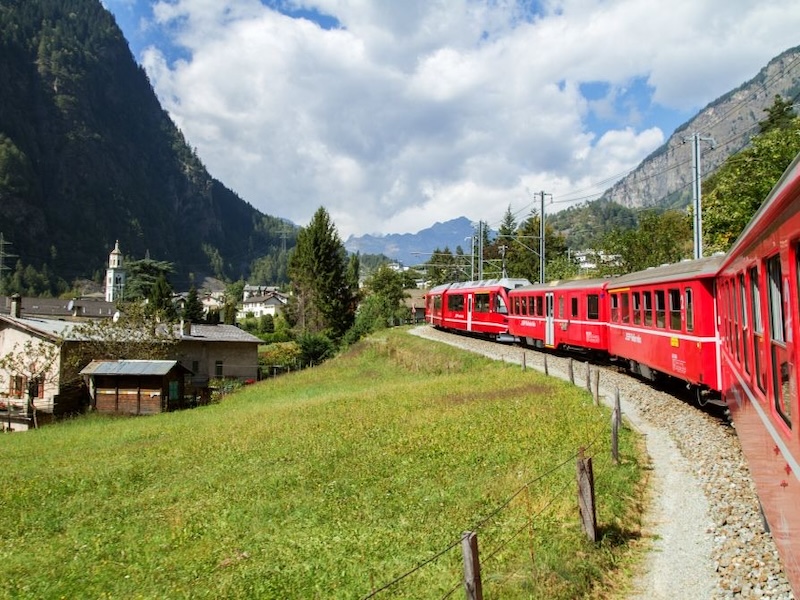 Bernina Train to St. Moritz Day Trip from Milan 