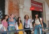 A group of tourists waiting to enter the Doge's Palace in Venice while on tour with The Tour Guy.