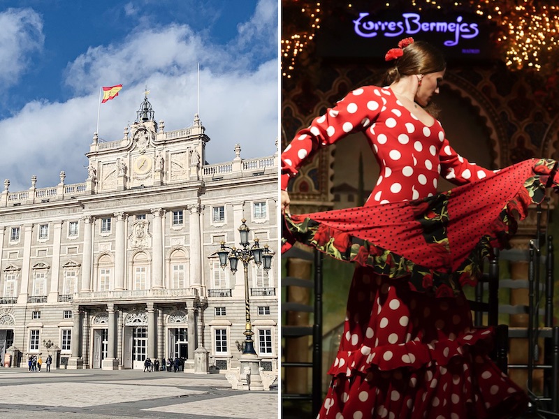 Royal Palace of Madrid Tour with Flamenco Show and Dinner