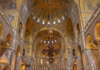 A group of tourists inside St. Mark's Basilica with a guide from The Tour Guy.