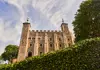An image of the White Tower inside the Tower of London.