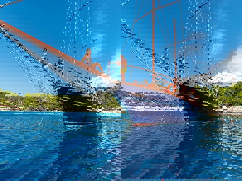 Greek Islands Boat Tour by Wooden Ship from Athens