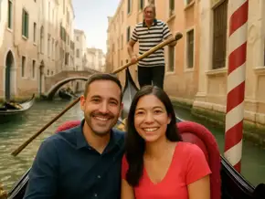 Charming Shared Gondola Ride in Venice