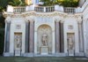 A picture of sculptures in the gardens of Palazzo Colonna