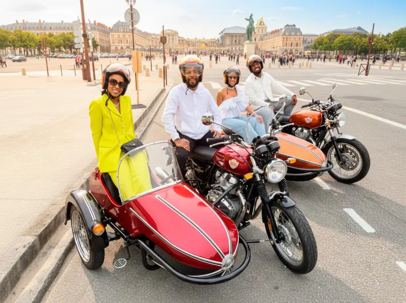 Half-Day Versailles Tour by Sidecar Motorcycle from Paris