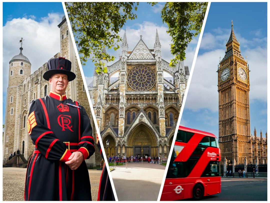 A group of tourists walking in Parliament Square with Big Ben in the background while on tour with The Tour Guy.