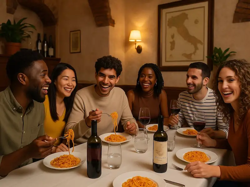 Four-Course Roman Dinner with Wine Pairing Near the Pantheon