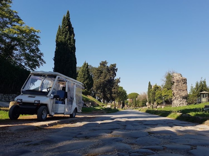 Rome’s Catacombs and Appian Way Golf Cart Small Group Tour