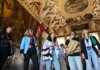 A group of tourists inside the Doge's Palace in Venice while on tour with The Tour Guy.