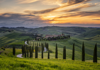 winding road through Tuscany