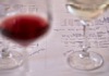 wine glasses with notes