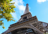 A graphic image of the Eiffel Tower indicating the different levels for tours to visit.