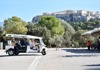 Buzz around Athens by golf cart