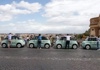 E-cars on the Janiculum Hill in Rome