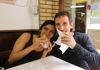 A couple enjoying their food while on a tour with The Tour Guy.
