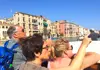 People on boat in venice