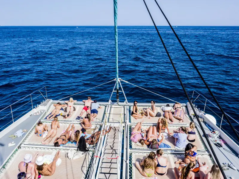 Relaxing Málaga Catamaran Cruise With Open Water Swim Stop