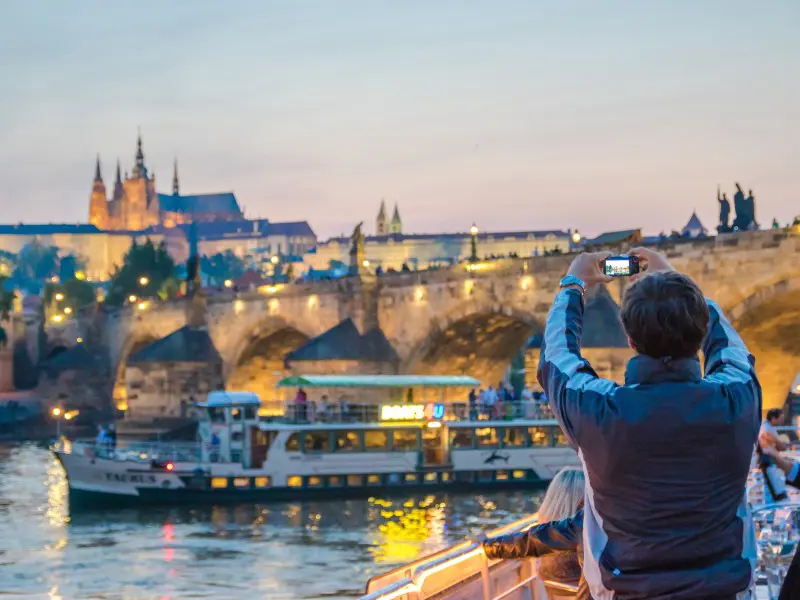 Prague Evening River Cruise with Buffet Dinner