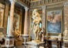 An image of the statue Aeneas, Anchises, and Ascanius by Lorenzo Bernini inside the Borghese Gallery.