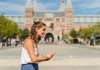 Guide in front of Van Gogh Museum Amsterdam