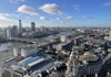 An image of the London skyline from the Golden Gallery in St. Paul's Cathedral in London.