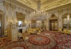 An image of the State Rooms inside Buckingham Palace.